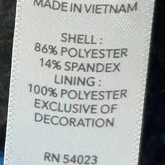 ATHLETA Brooklyn Track Bomber Printed Jacket Size XXS Navy & Black Stretchy - Picture 9 of 10